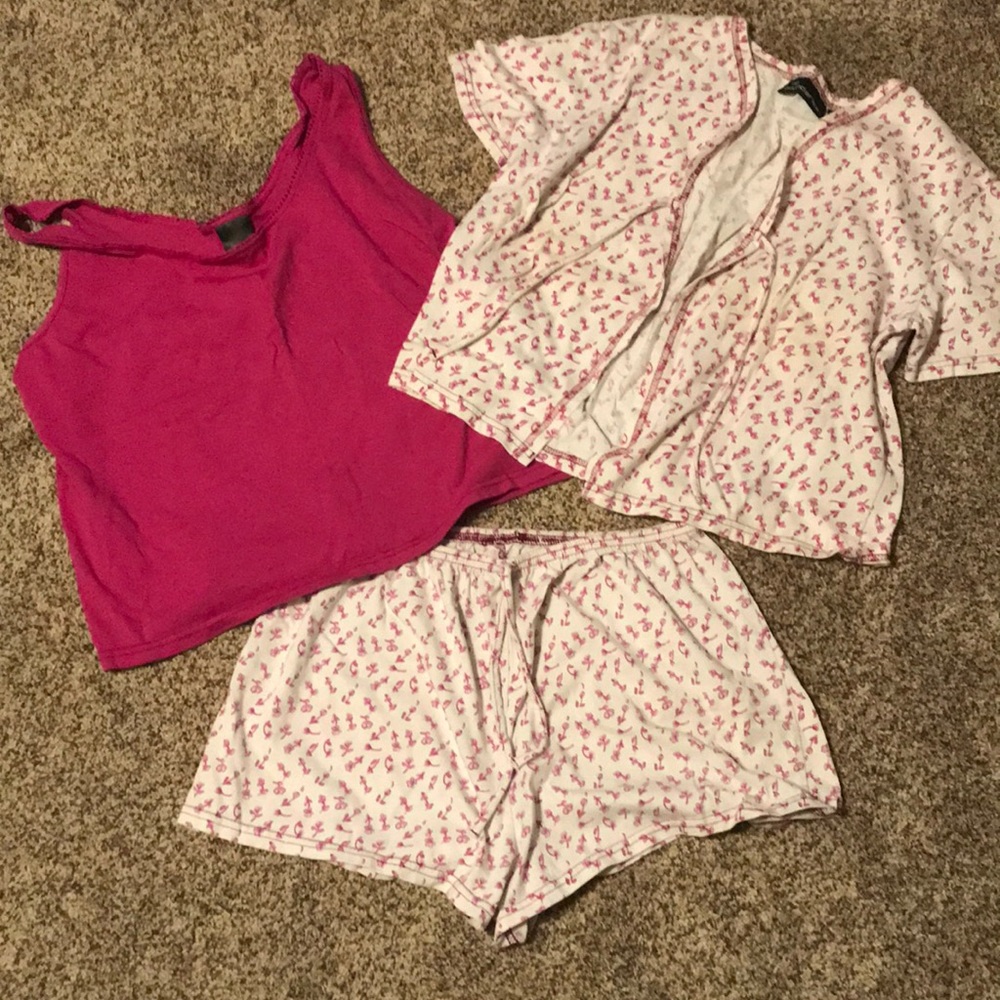 3 piece stank top/shorts sleepwear